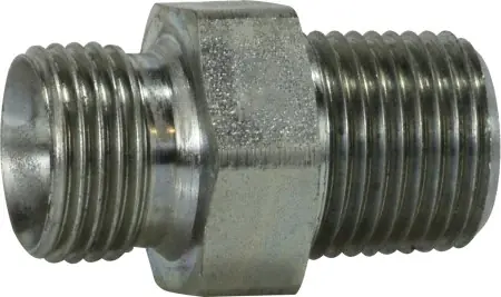 Special Discount Midland Metal 78254 Hex Nipple, 1/4 in Male BSPP x 1/4 in MNPT, Steel