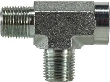 Order Now Midland Metal 560344 Run Tee, 1/4 in Male Pipe x 1/4 in Female Pipe x 1/4 in Male Pipe, Steel