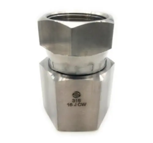 Price Drop Stainless Adapters SS6506-12-12 Swivel Adapter, 3/4 in Female JIC x 3/4 in FNPT, Stainless Steel