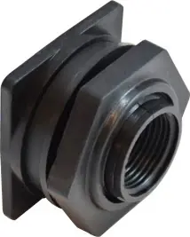 Instant Buy Midland Metal 28696P Adapter with Santoprene Gasket, 1-1/4 in FPT x 1-1/4 in, Polypropylene