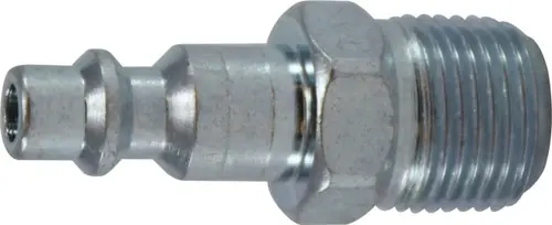 Secure Checkout Midland Metal 99816 Industrial Interchange Plug, 1/2 in MIP, Steel