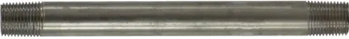 Midland Metal 49013 Welded Pipe Nipple, 1/8 in MPT x 1/8 in MPT, 8 in L, Stainless Steel, SCH 40 Schedule Clearance