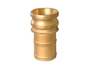 Buchanan Rubber CGE-300-B1 Cam and Groove Adapter, 3 in Type E x 3 in Hose Shank, Brass Special Discount