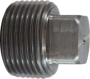 Midland Metal 67653 Solid Square Head Plug, 1/2 in MNPT, Steel, Black Popular