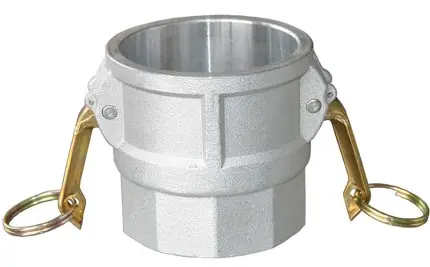 Buchanan Rubber CGD-800-A1 Cam and Groove Coupler with Two Brass Handle, 8 in Type D x 8 in FPT, Aluminum Markdown