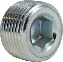 Save Now Midland Metal 66762 Hex Socket Countersunk Plug, 1/4 in MNPT, Steel, Zinc-Plated, 150 lb