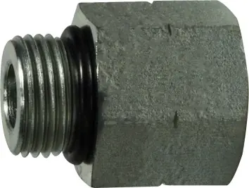 Midland Metal 6410O2412 Reducer/Expander, 1-7/8 in Male ORB x 1-1/16 in Female ORB, Steel Price Drop