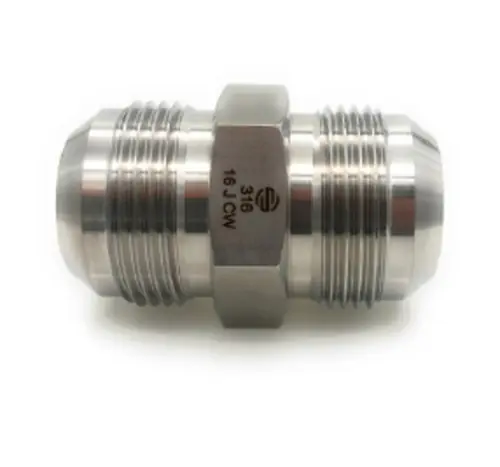Express Delivery Stainless Adapters SS2403-12-06 Pipe Union, 3/4 in 37 deg JIC Male Flared x 3/8 in 37 deg JIC Male Flared