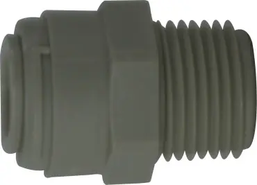 Midland Metal 20050P Adapter, 5/32 in Push-In Tube x 1/8 in MNPTF, Polypropylene Must Have