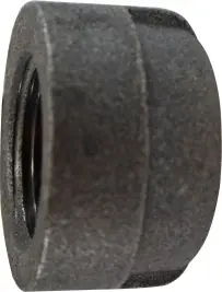 Hassle-Free Returns Midland Metal 69477 Cap, 1-1/2 in FPT, Iron, Black, 300 lb