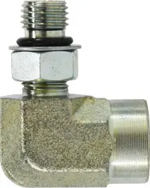 Midland Metal 6805NWO1212 90 deg Elbow, 1-1/16 in Male ORB x 3/4 in FIP, Steel High Quality