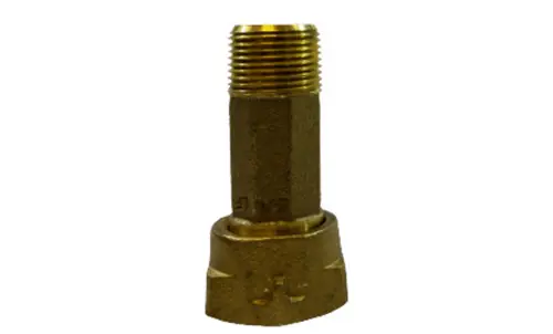 Midland Metal 970254 Water Meter Coupling, 3/4 in Nominal, FPT x MPT, 150 psi Pressure, Lead-Free Brass New Release