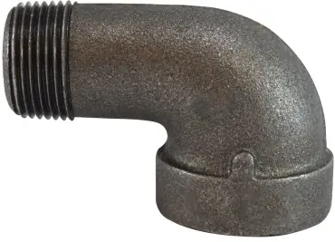 Save Now Midland Metal 69161 90 deg Street Elbow, 1/4 in MPT x 1/4 in FPT, Iron, Black, XH Schedule, 300 lb
