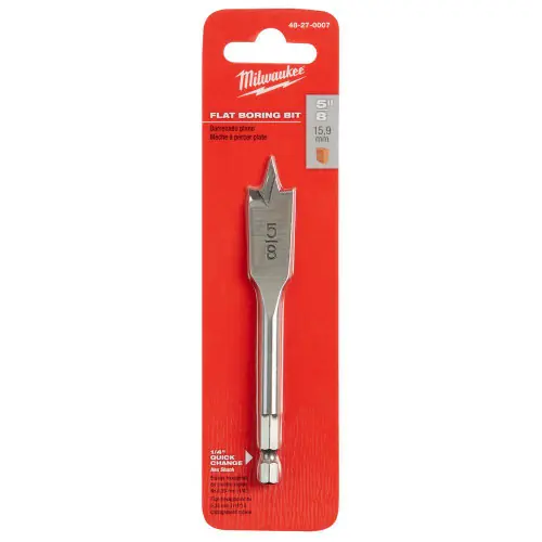 Luxury Milwaukee Tool 48-27-0007 5/8" x 4.5" Flat Boring Bit, 6 Pack