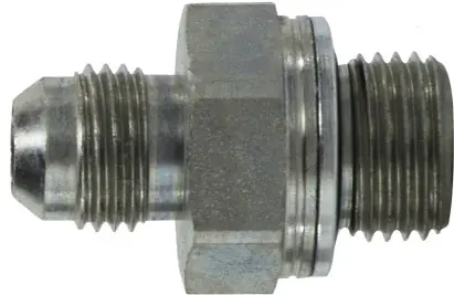 Limited Time Midland Metal 7005410 Connector, 1/4 in MJIC x M10 x 1 Male Metric, Steel