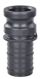 Professional Grade Buchanan Rubber CGE-100-PP Cam and Groove Adapter, 1 in Type E x 1 in Hose Shank, Polypropylene