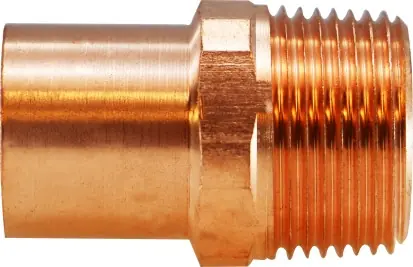 Midland Metal 77334 Male Pipe Adapters, Copper Sweat Fittings, 1 Copper Ftg x Male Adapter, Nipples and Fittings Final Sale