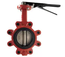 Midland Metal 9660L6SE Butterfly Valve, 6 in Nominal, Ductile Iron Body Limited Time