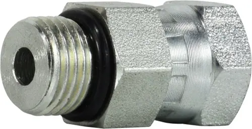 Midland Metal 6900O44 Straight Swivel Adapter, 1/4 in Male ORB x 1/4 in FNPSM, Steel Best Price