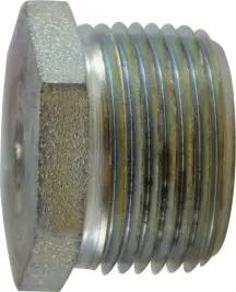 Midland Metal 66771 Solid Hex Head Plug, 1/4 in MNPT, Steel, Zinc-Plated, 150 lb Express Delivery