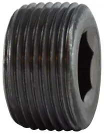 Markdown Midland Metal 67769 Hex Socket Countersunk Plug, 2 in MNPT, Steel, Black, 150 lb