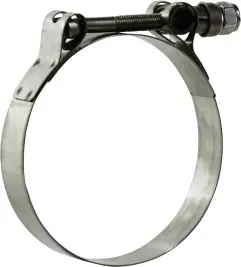 Fresh Stock Midland Metal 840263 T-Bolt Hose Clamp, 2-11/16 in Nominal, 2-13/32 in Minimum Clamp Diameter, Stainless Steel