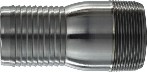 Top Pick Midland Metal 973856 Combination King Nipple, 2-1/2 in Hose Barbed x 2-1/2 in MIP, Steel