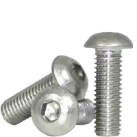 Buy Online 3/8"-24 x 1" Button Head Socket Cap Screws, Non-Standard, 18-8 Stainless Steel A2, Full Thread, Fine (UNF), Qty 100