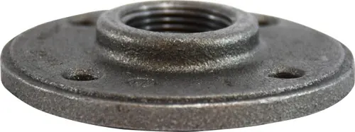 Weekend Sale Midland Metal 65696 Round Floor Flange, 1-1/2 in FPT, Iron, Black, 150