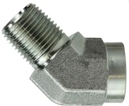 Genuine Midland Metal 55036 45 deg Street Elbow, 3/8 in Male Pipe x 3/8 in Female Pipe, Steel