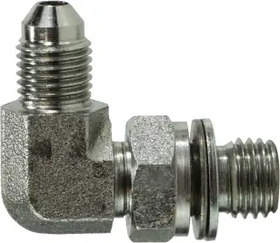 Midland Metal 7205NWO512 90 deg Metric Elbow, 1/2 in JIC x M12 Male Metric, Steel Latest