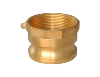 Midland Metal 44915 Cam and Groove Adapter, 2 in Type A x 2 in FIP, Brass Final Sale