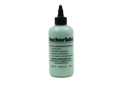 New Release Anchorlube Water Based Cutting Fluid, Metalworking Compound, 8 oz Bottle, 3010