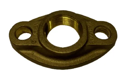 Midland Metal 970207 Water Meter Oval Flange, 1-1/2 in, Brass Best Price