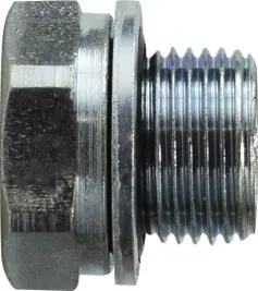 Same Day Shipping Midland Metal 9522P4 Hex Head Plug, 1/4 in Male BSPP, Steel