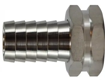 Midland Metal 30033SS Garden Hose Swivel Adapter, 5/8 in Hose Barbed x 3/4 in FGH, Stainless Steel New Release