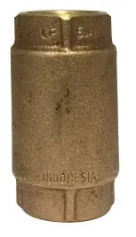 Midland Metal 944430LF Check Valve, 1/2 in Nominal, FIP x FIP, Brass Body, Import Hot Deal