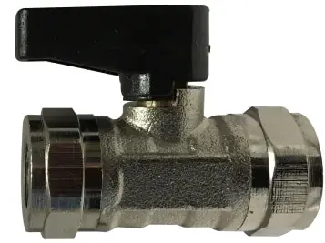 Midland Metal 46653 Straight Mini Ball Valve, 1/2 in Nominal, FIP x FIP, 250 psi Pressure, Brass Body While Supplies Last