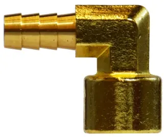 Latest Midland Metal 32407 90 deg Elbow, 1/2 in Hose x 1/4 in Male BSPT, Brass