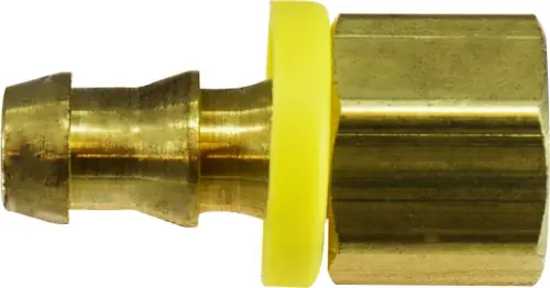 Midland Metal 30225 Straight Adapter, 3/8 in Push-On Hose Barbed x 3/8 in FIP, Brass Save Now