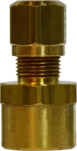 Budget Midland Metal 38063 Adapter, 3/8 in Tube OD x 1/4 in FNPTF, Brass