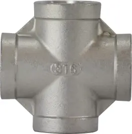 Midland Metal 63394 Cross, 3/4 in FPT x 3/4 in FPT x 3/4 in FPT x 3/4 in FPT, Stainless Steel Deal
