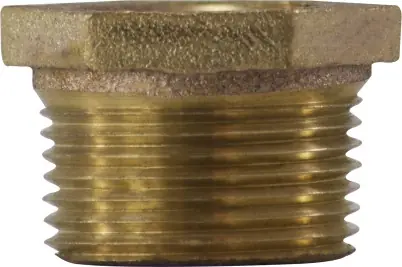 Midland Metal 44509 Reducer Hex Bushing, 3/4 in MPT x 1/2 in FPT, Bronze Low Price