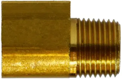 Midland Metal 12063 90 deg Elbow, 3/8 in Female Inverted Flared x 1/8 in MNPTF, Brass Get Yours