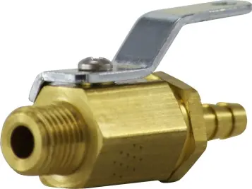 Best Seller Midland Metal 47042 Miniature Ball Valve, 1/4 x 1/8 in Nominal, Hose Barbed x MIP, 1000 psig Pressure