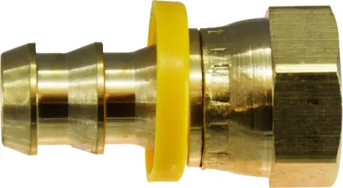 Trending Midland Metal 30232 Adapter, 5/16 in Push-On Hose Barbed x 5/16 in Female SAE 45 deg/37 deg JIC Swivel, Brass