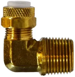 Trending Midland Metal Poly-Flo 20292 90 deg Elbow, 5/16 in Tube OD x 1/8 in MNPTF, Brass