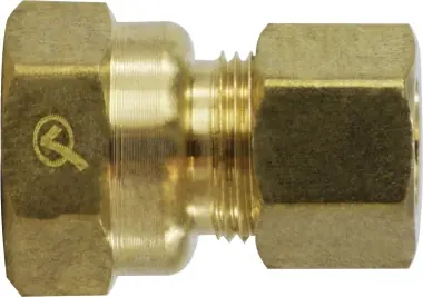 Limited Offer Midland Metal 18151LF Coupling, 5/16 in Compression x 3/8 in FPT, Brass
