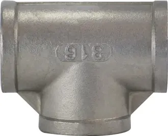 Get Yours Midland Metal 63254 Pipe Tee, 3/4 in FPT x 3/4 in FPT x 3/4 in FPT, Stainless Steel, 150 lb
