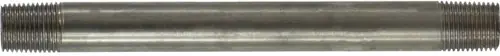 Midland Metal 49009 Welded Pipe Nipple, 1/8 in MPT x 1/8 in MPT, 5 in L, Stainless Steel, SCH 40 Schedule Authentic